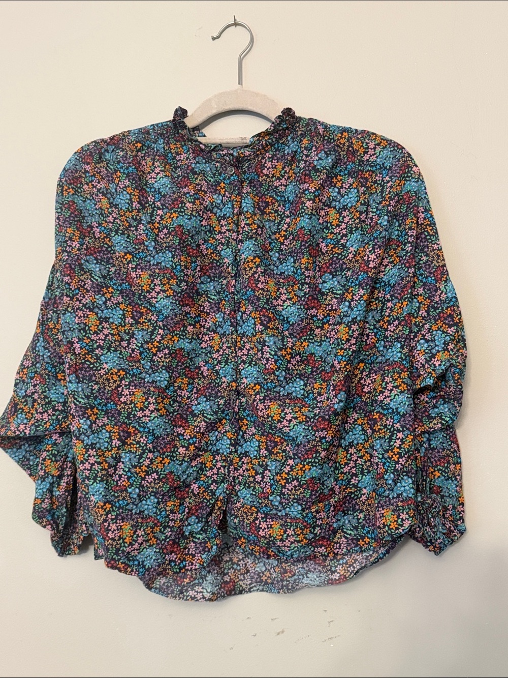 DÔEN Rose Top Navy Lady Bird Floral M - Picture 2 of 8